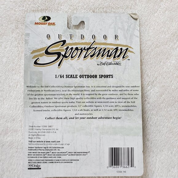 Mossy Oak Outdoors Sportsman 1/64 Scale DODGE PICKUP TRUCK Ertl Collectibles - Picture 3 of 5